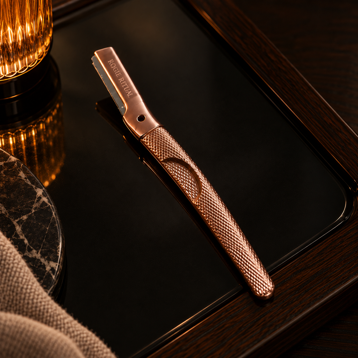 The Fine Line — Rose Gold Dermaplaning Tool